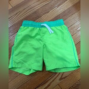 Cat & Jack Boys Neon Green Bathing Suit Size 6/7 Like New